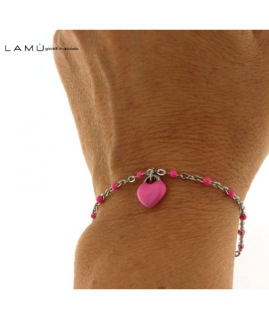 Bracciale con cuore inciso Vuoi essere la mia testimone? - Lamù Gioielli